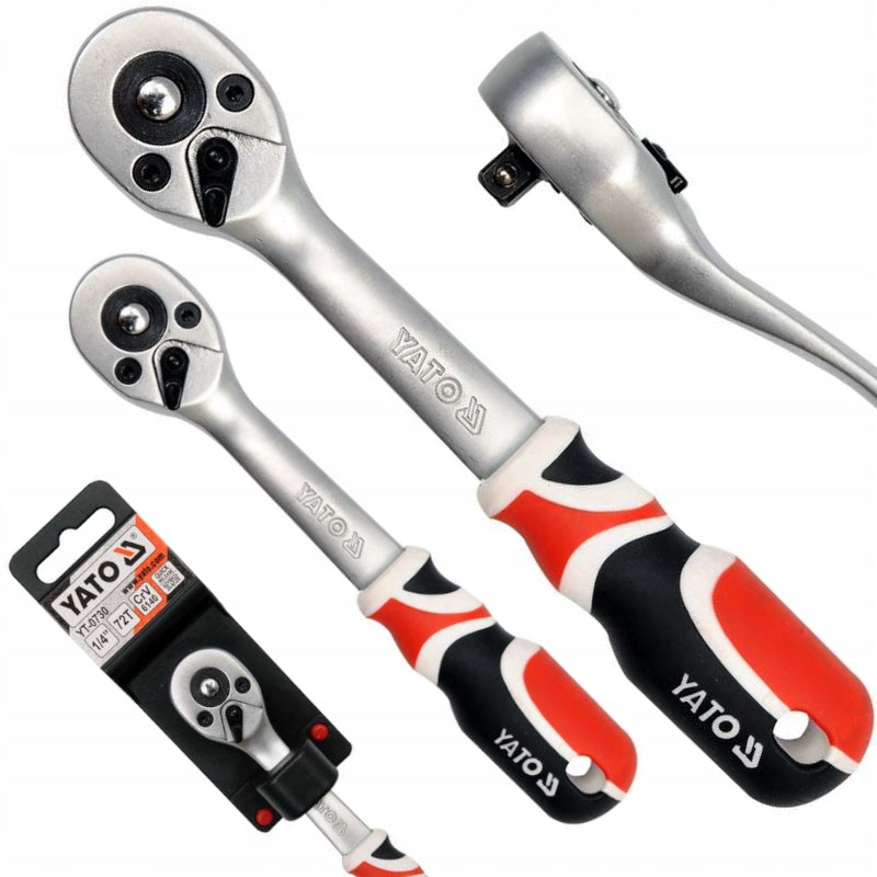 YATO 2 PIECES 1/2" 1/4" BENT RATCHETS