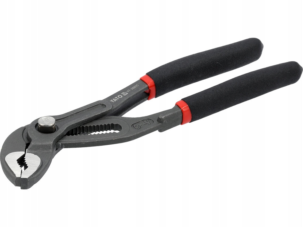 YATO ADJUSTABLE PLIERS FOR MAXI PIPES WITH BUTTON 175MM 42MM FORGED CrV STEEL Kind adjustable pliers