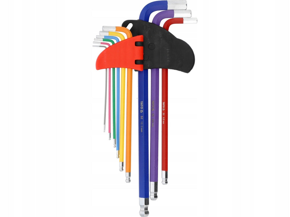 YATO ALLEN WRENCH SET, BALL 1,5-10MM,9PCS Brand Yato