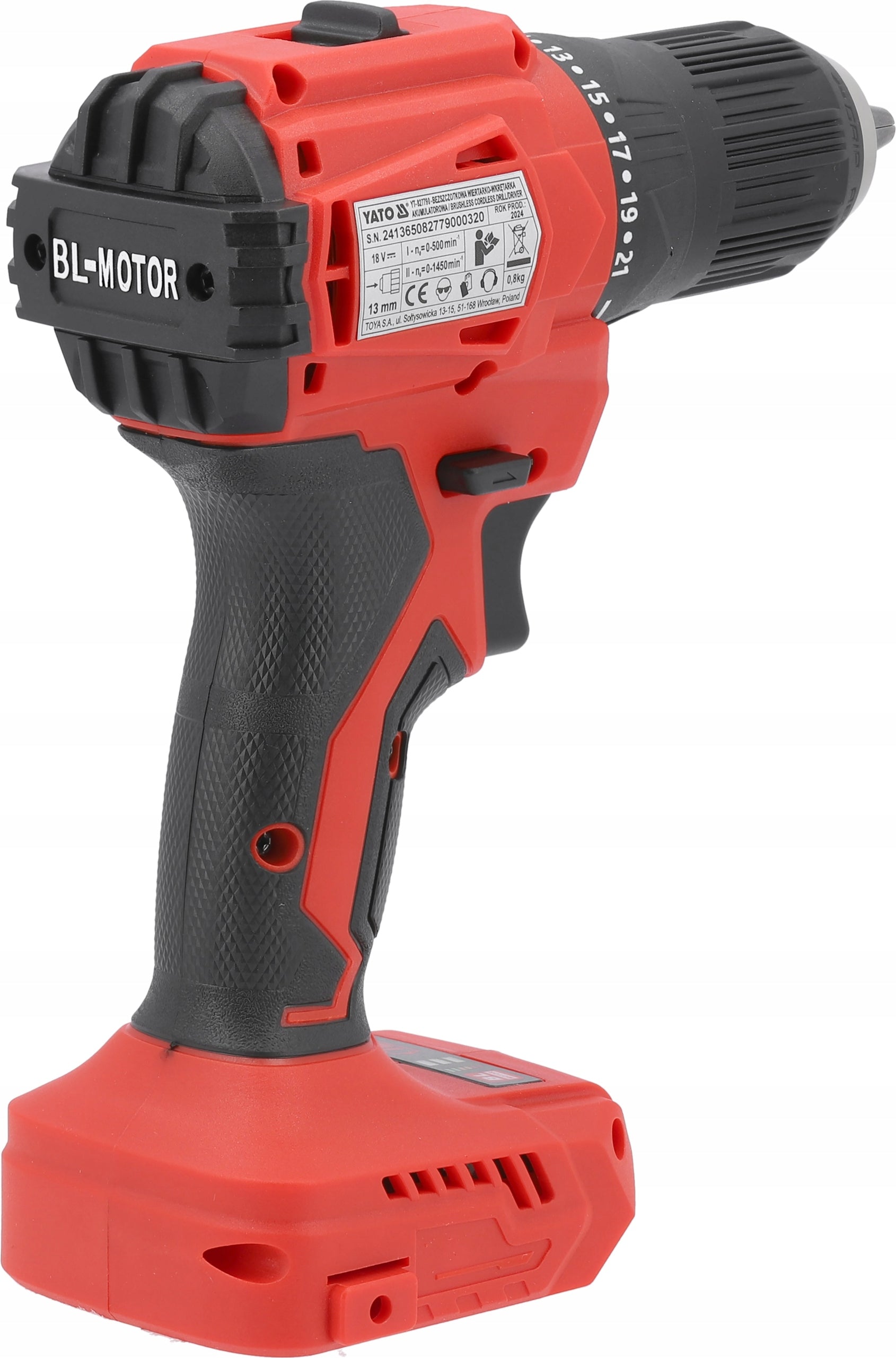 YATO BRUSHLESS LED CORDLESS SCREWDRIVER 18V 45Nm BODY Series GRF