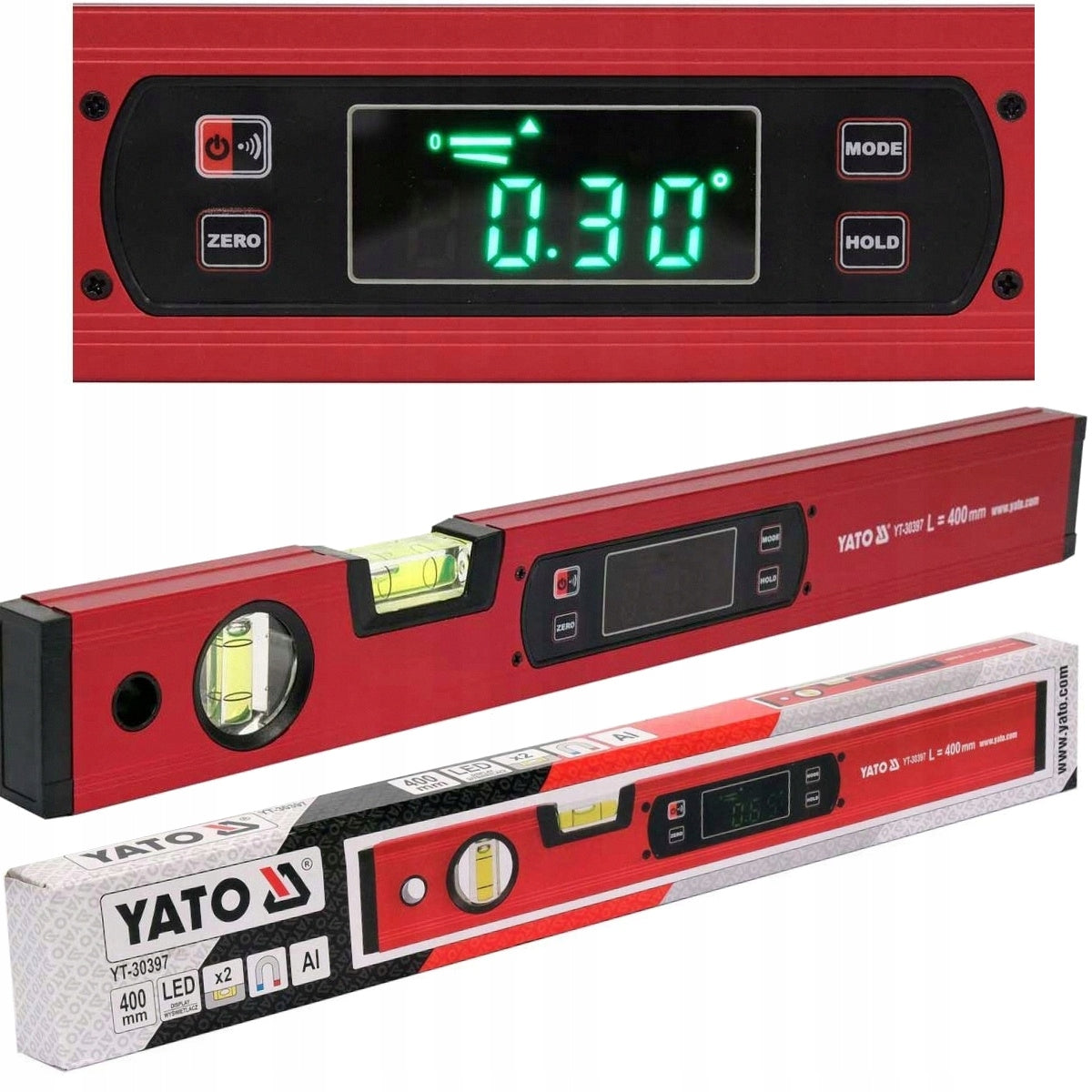 YATO ELECTRONIC LEVEL 400 MM MAGNETIC