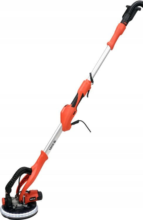 YATO GYPSUM GRINDER SMOOTHS GIRAFFE 810W LED WITH VACUUM CLEANER BOOM Brand Yato