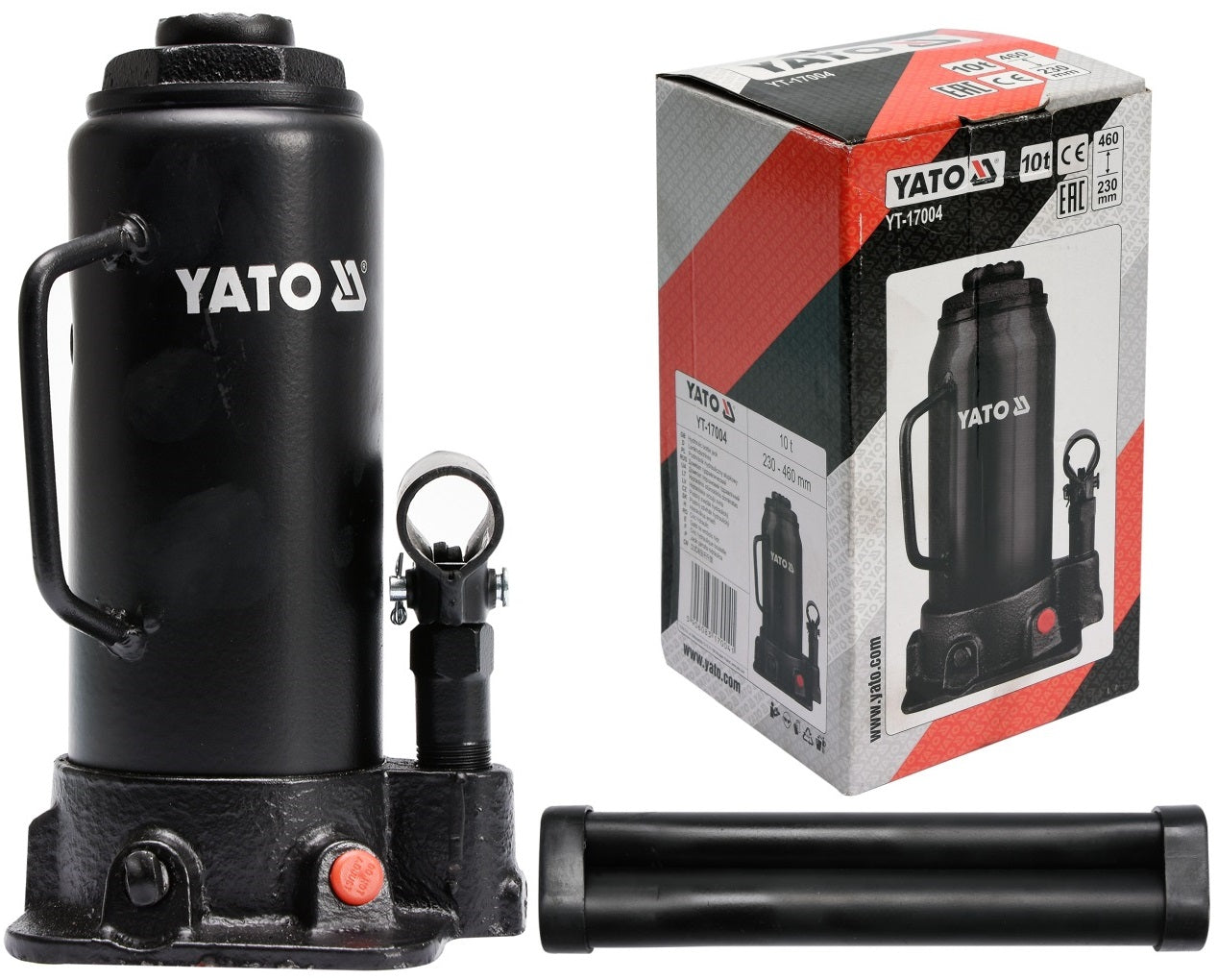 YATO HYDRAULIC BOLLARD LIFT 10T Product weight with unit packaging 6.875 kg