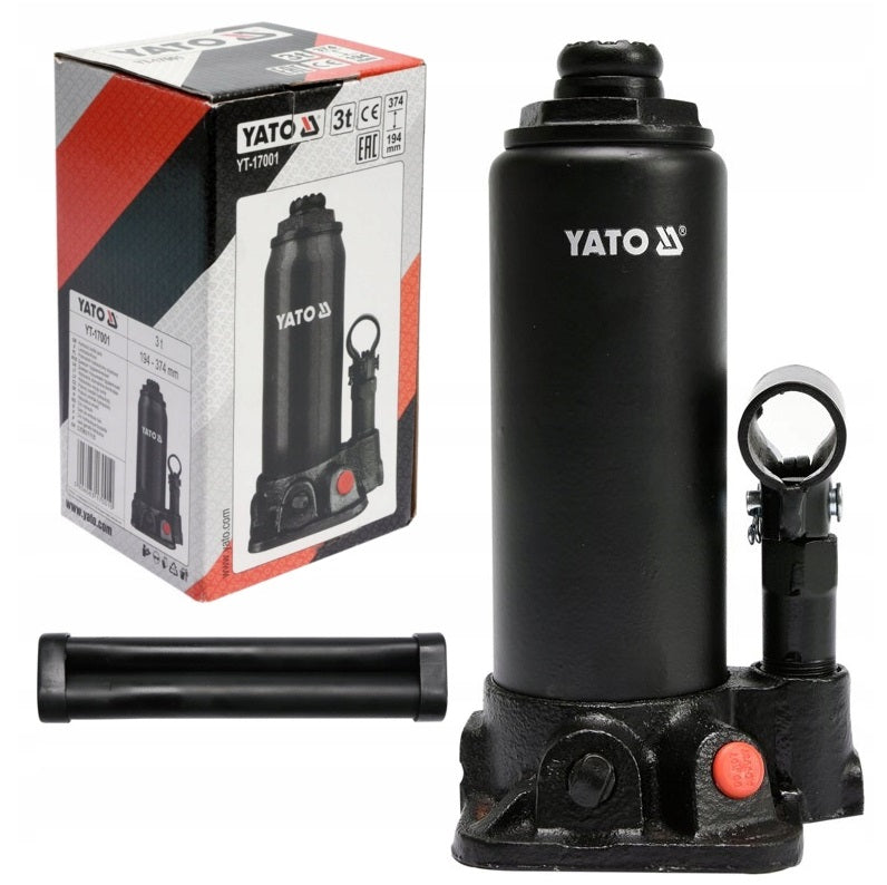 YATO HYDRAULIC LIFT POST CAR LIFTING CAPACITY 3T TO 374MM YT17001