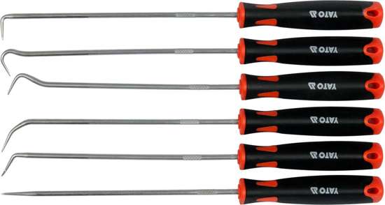 YATO LONG HOOK SET HOOKS WITH HANDLE 6PCS. Manufacturer code YT-08428