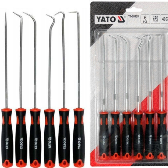 YATO LONG HOOK SET HOOKS WITH HANDLE 6PCS.