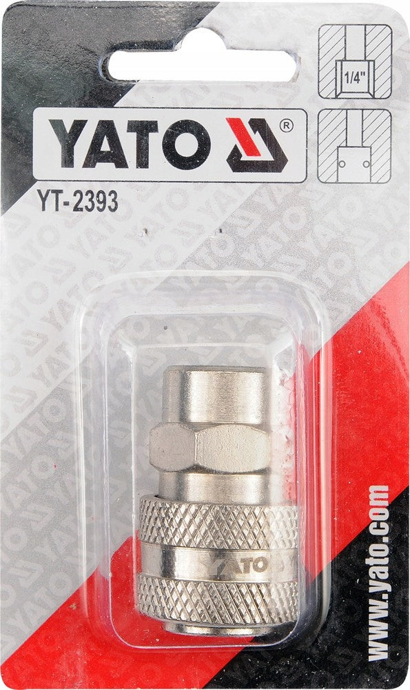 YATO QUICK COUPLER FEMALE INTERNAL THREAD 1/4" 2393 Manufacturer code YT-2393