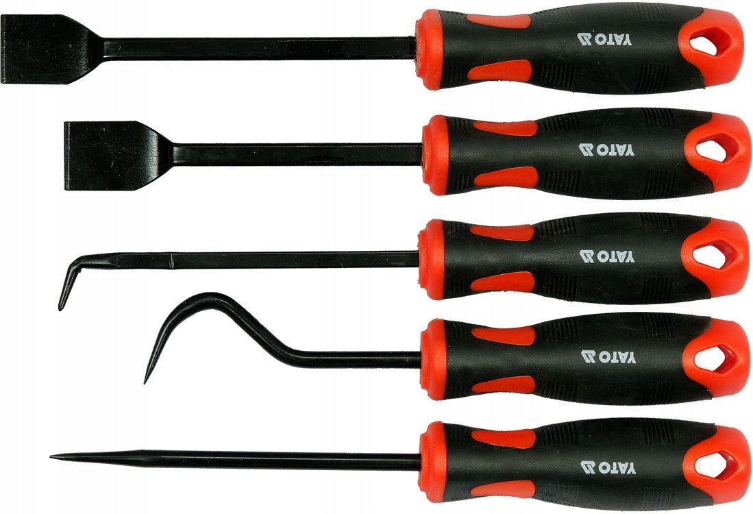 YATO SET OF HOOKS AND SCRAPERS WITH HANDLE 5 Manufacturer code YT-08422