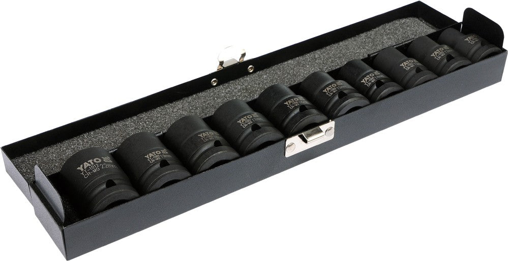 YATO SET OF IMPACT SOCKETS SHORT 10PCS. Brand Yato
