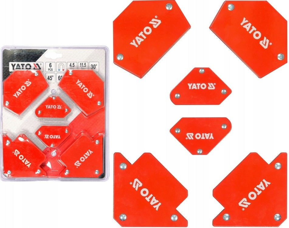 YATO SET OF MAGNETIC WELDING ANGLES SET OF 6 PIECES YT-08679 EAN (GTIN) 5906083083273