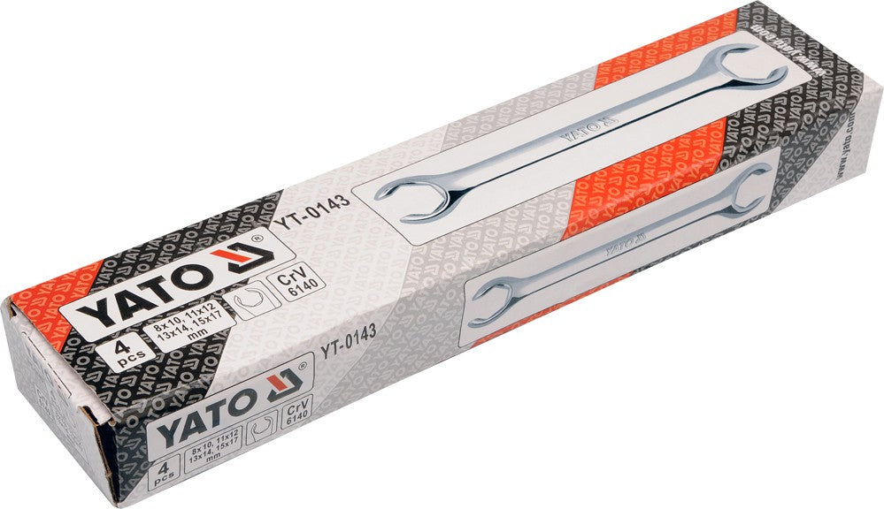 YATO SET OF SEMI-OPEN FLAT WRENCHES 4CZ Manufacturer code YT-0143