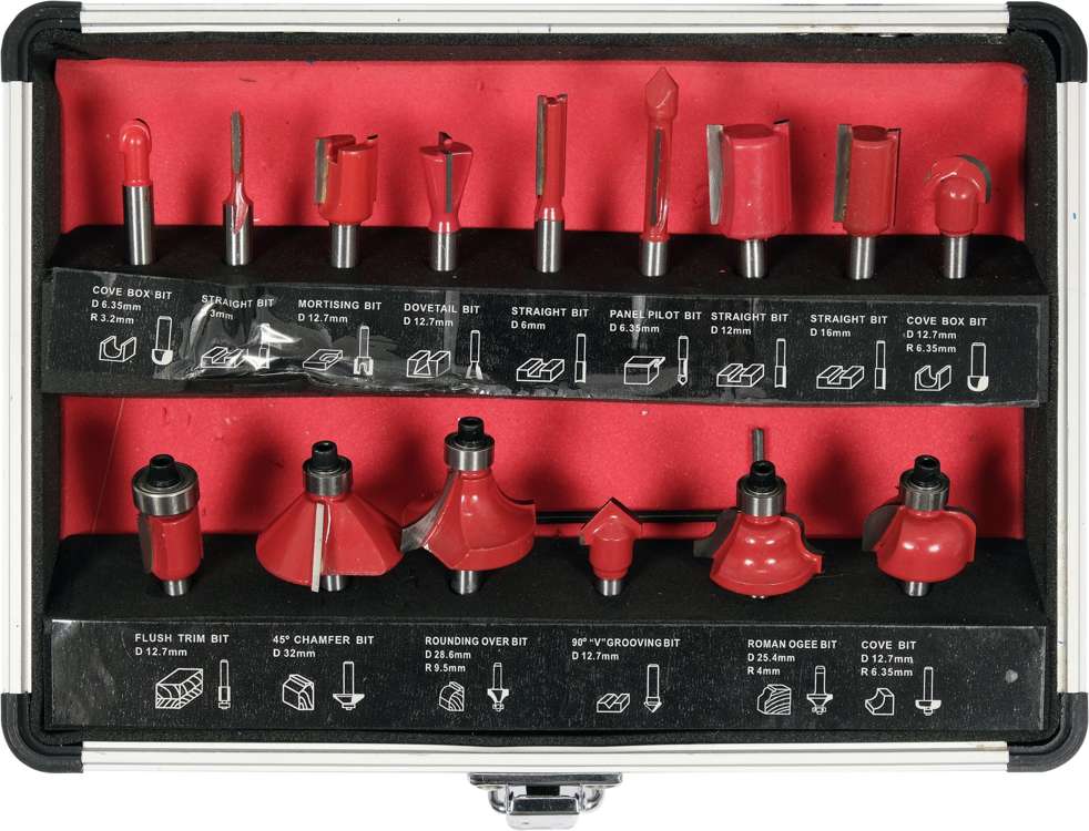 YATO SET OF WOOD CUTTERS SPECTRAL CUTTERS MANDREL FI 6 3-32mm 15 pcs. Brand no brand