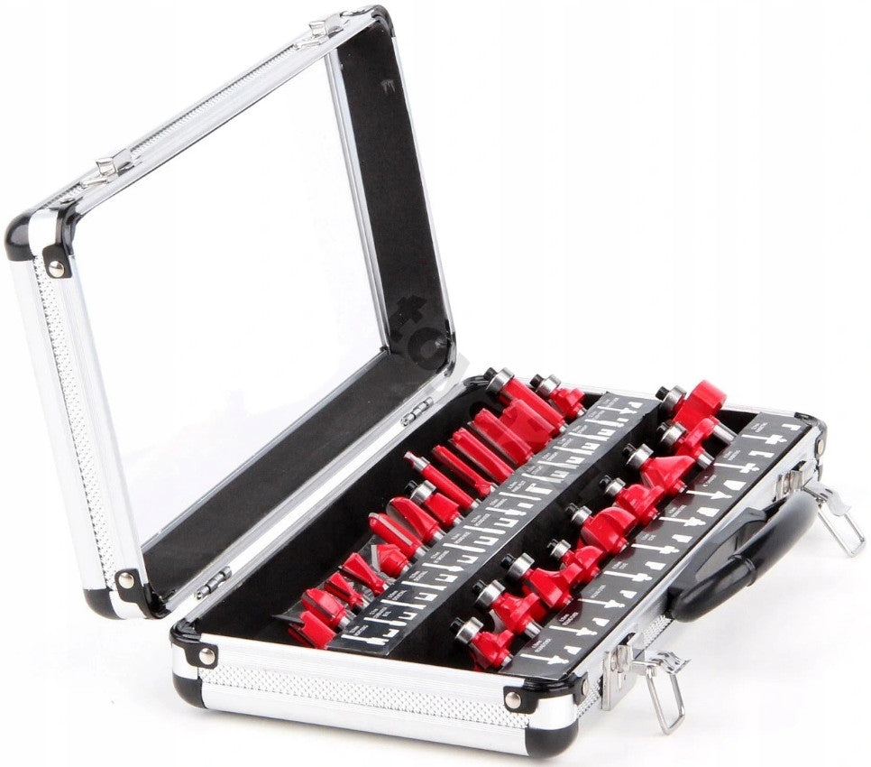 YATO SET OF WOOD CUTTERS shank 8mm 24 PCS YT-6801 CARBIDE BOX EAN (GTIN) 0637913874642