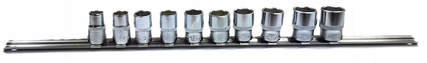 YATO SOCKET SET SHORT 3/8" 10-19MM Manufacturer code YT-A00047