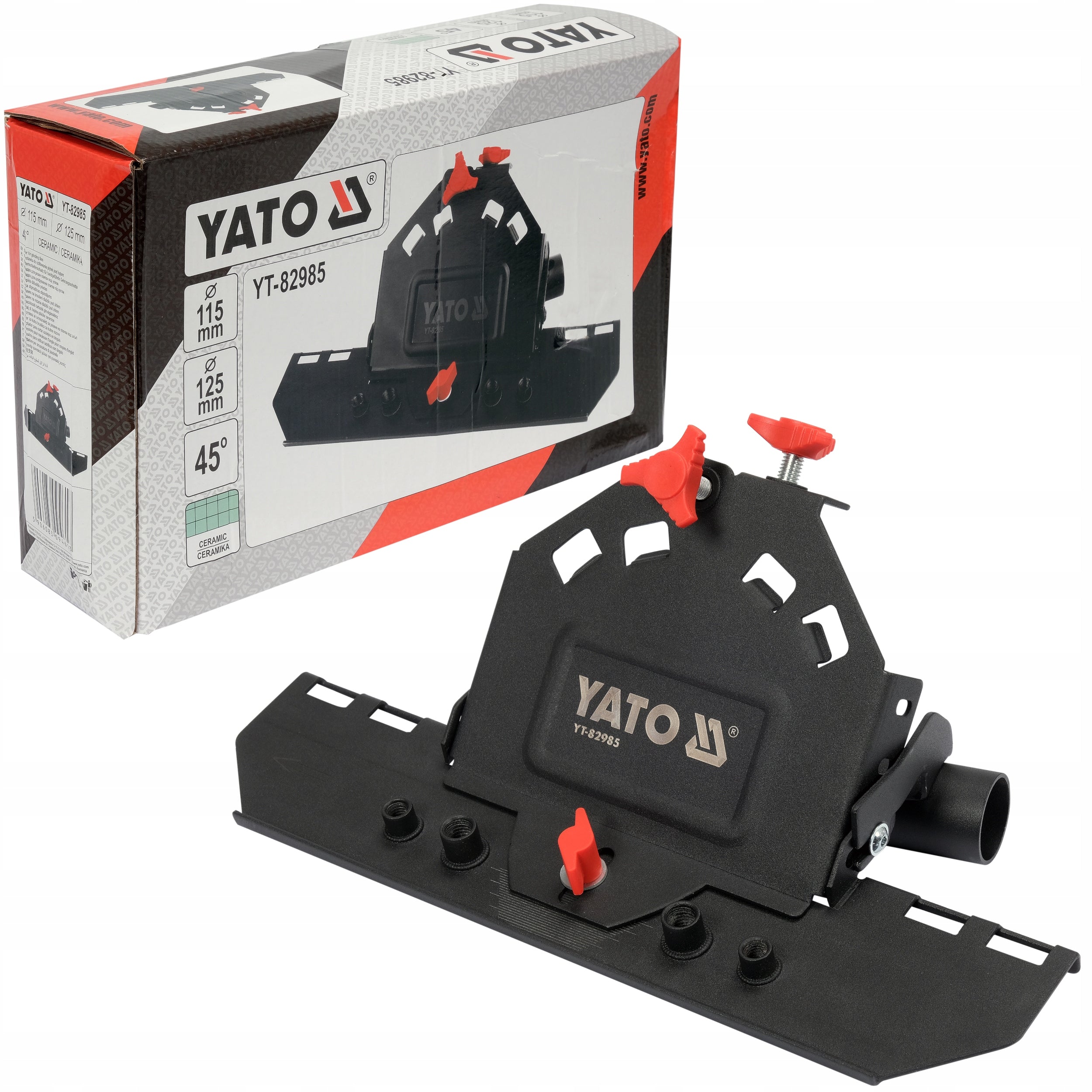 YATO TILE GRINDING ATTACHMENT AT 45° ANGLE FOR ANGLE GRINDERS