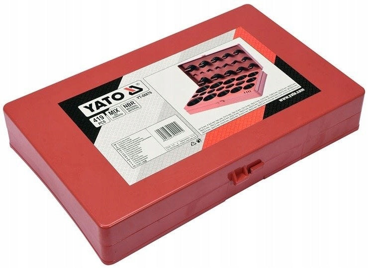 YATO YT-06876 SET OF 419PCS RUBBER O-RINGS MIX Brand Yato
