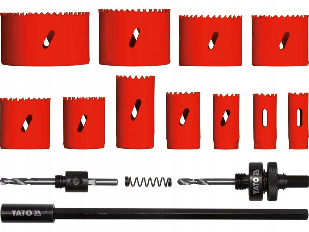 YATO YT-3381 UNIVERSAL HOLE SAWS 19-76mm 15pcs. Brand Yato