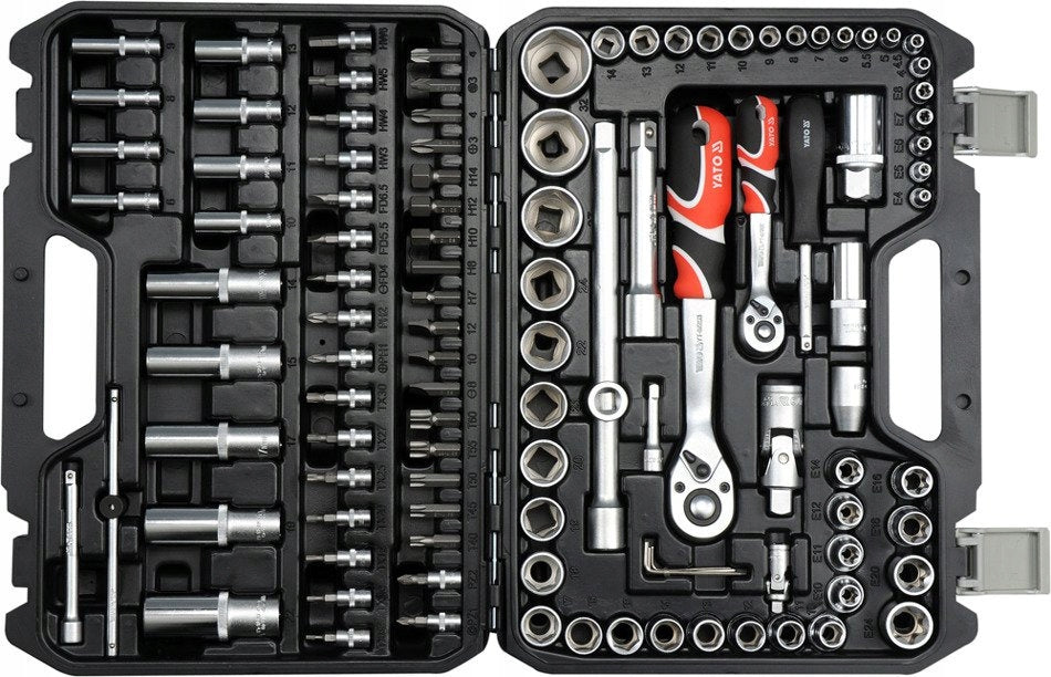 YATO YT-38791 TOOL SET 1/2,1/4 INCH 108PCS Brand Yato