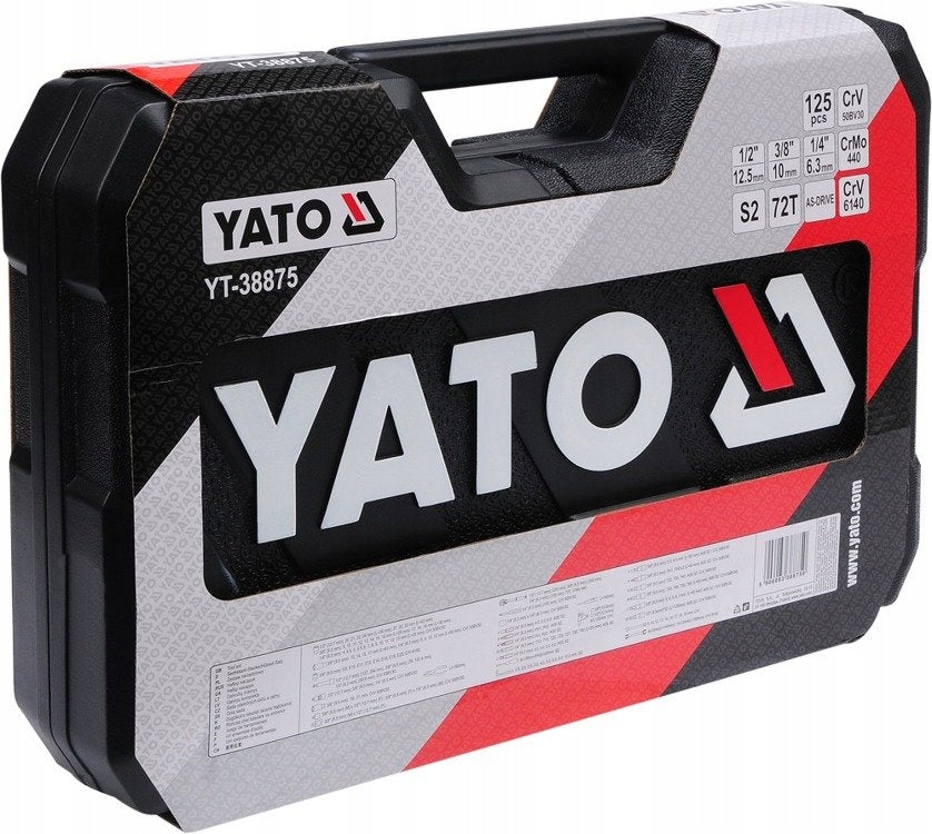 YATO YT-38875 TOOL SET 1/2,1/4,3/8INCH 126CZ Product weight with unit packaging 9.7 kg