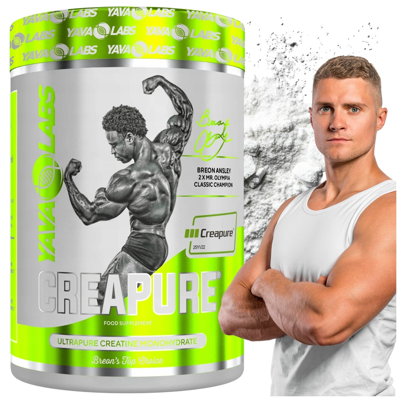 YAVA LABS CREAPURE MONOHYDRATE 500 G PURE CREATINE, STRENGTH, POWER, REGENERATION