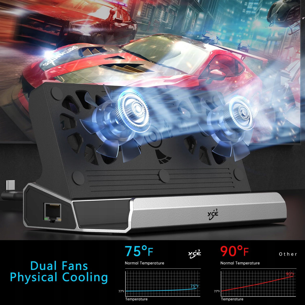 YCE Docking Station 13in1 USB-C 4K Ethernet 100W Manufacturer CE