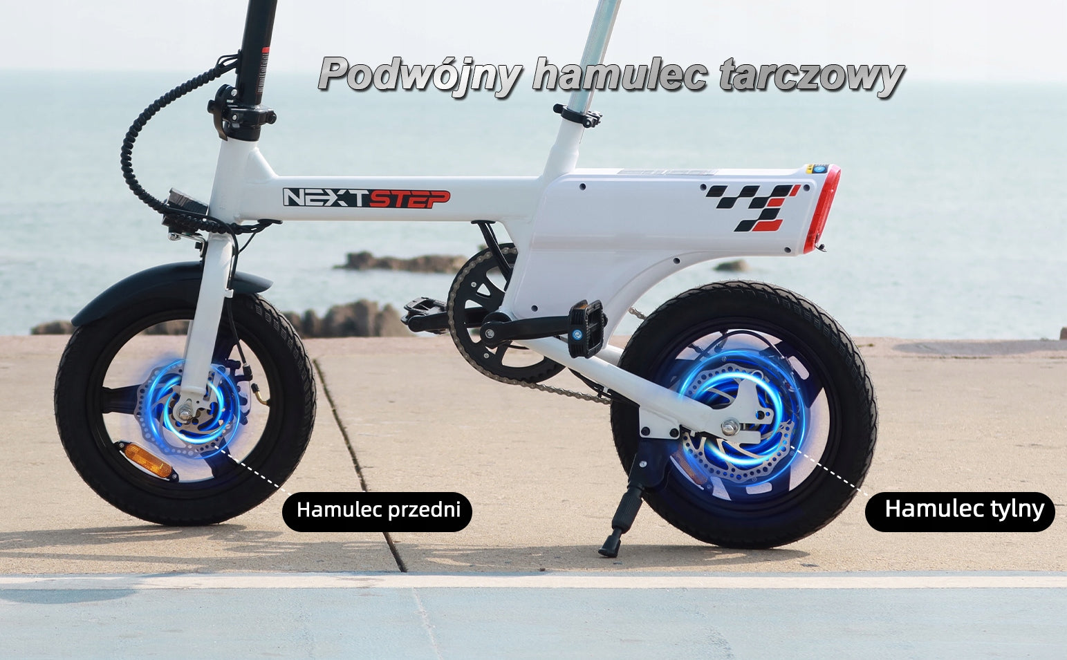 YEE GOO Folding Electric Bike, 250 W, 36V 7.8Ah, 20-30 km, 14'' Tires Frame size S