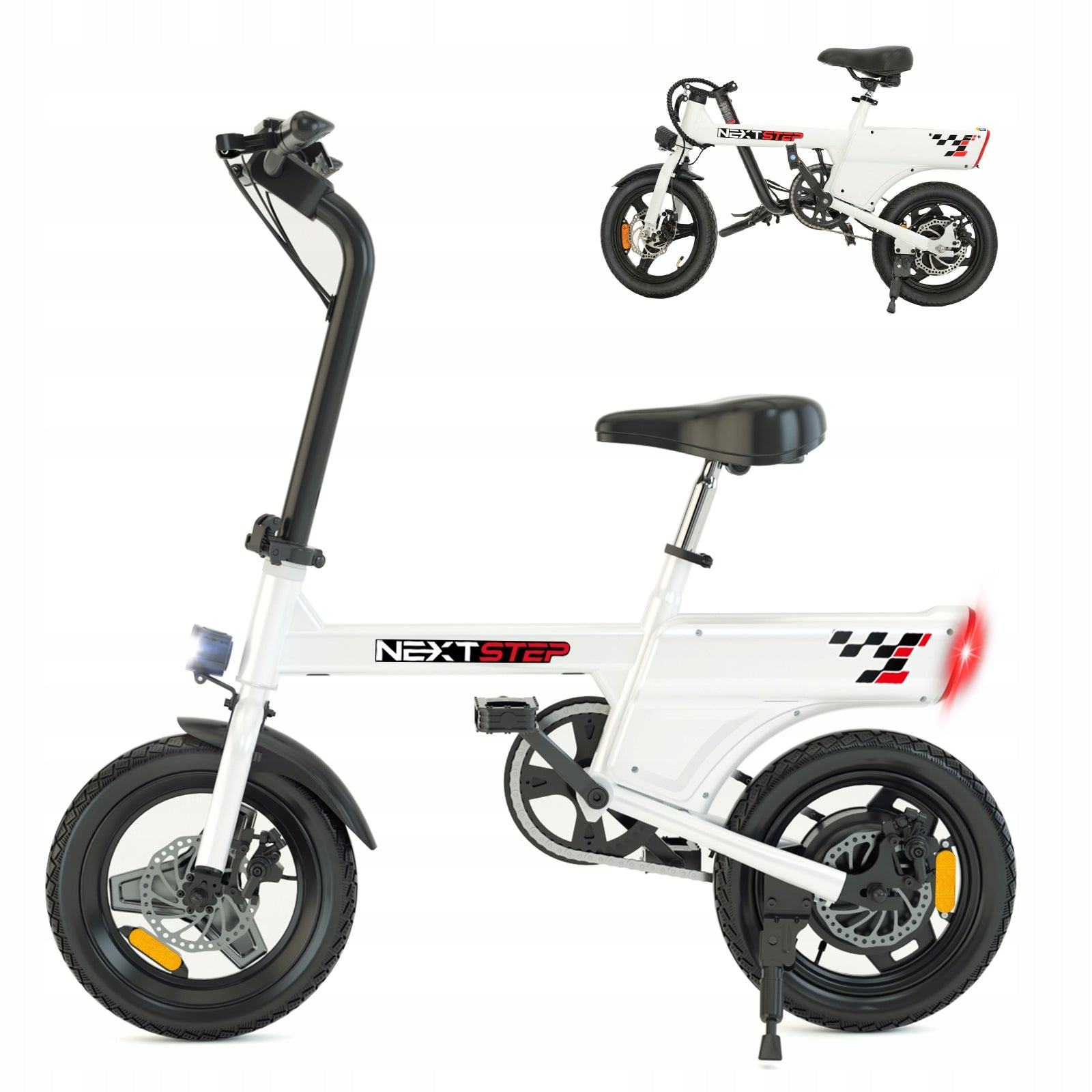 YEE GOO Folding Electric Bike, 250 W, 36V 7.8Ah, 20-30 km, 14'' Tires