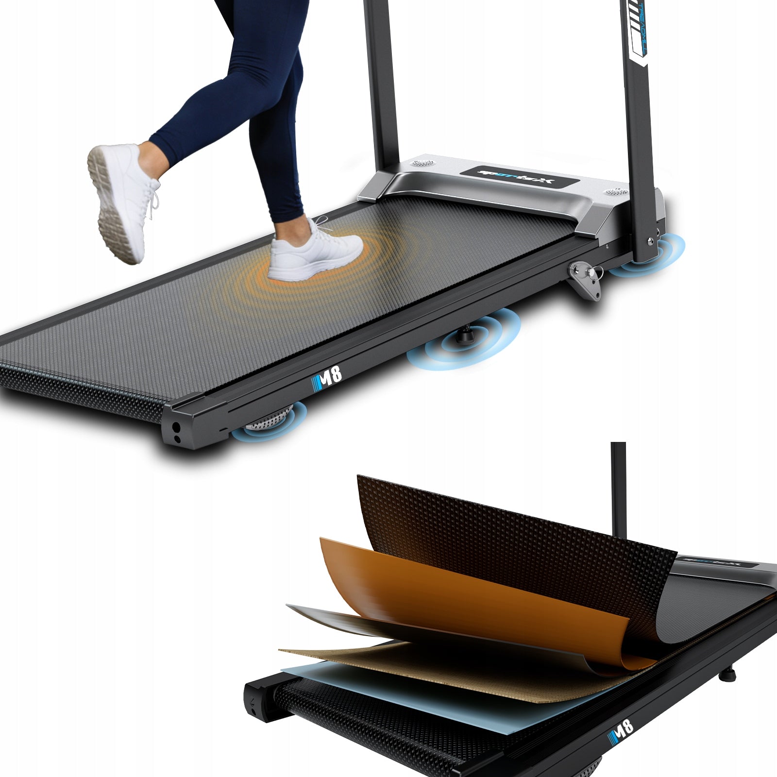 YEE treadmill RUN 11% slope 12 km/h 0.75HP folding 150 kg LED RKRAN Kind electric