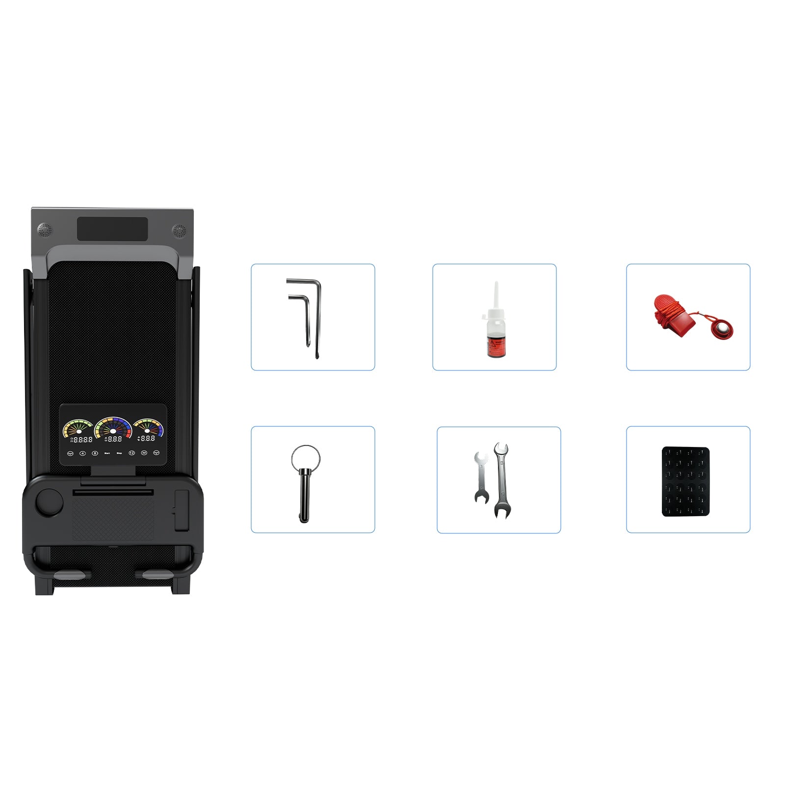 YEE treadmill RUN 11% slope 12 km/h 0.75HP folding 150 kg LED RKRAN Maximum user weight 150 kg