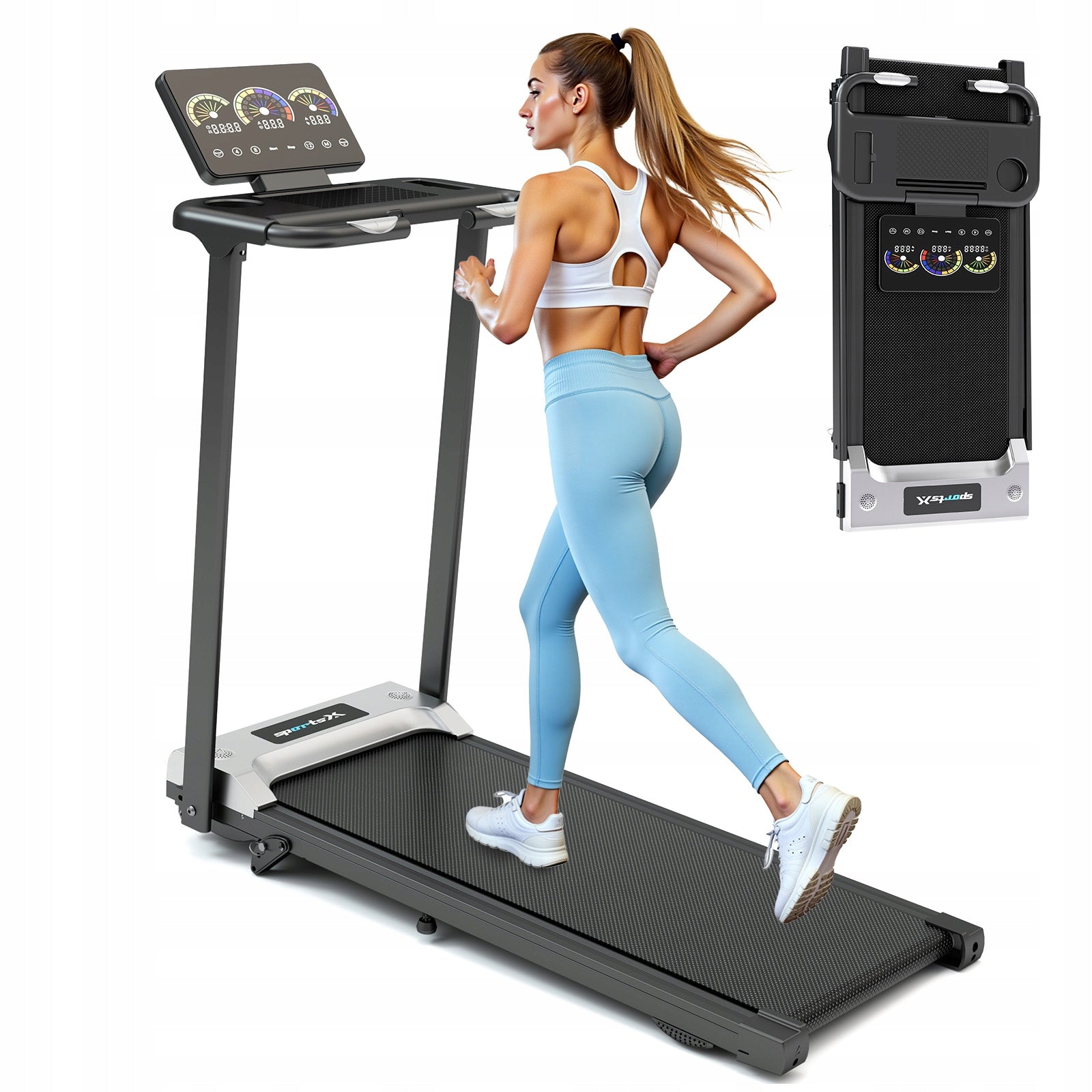 YEE treadmill RUN 11% slope 12 km/h 0.75HP folding 150 kg LED RKRAN