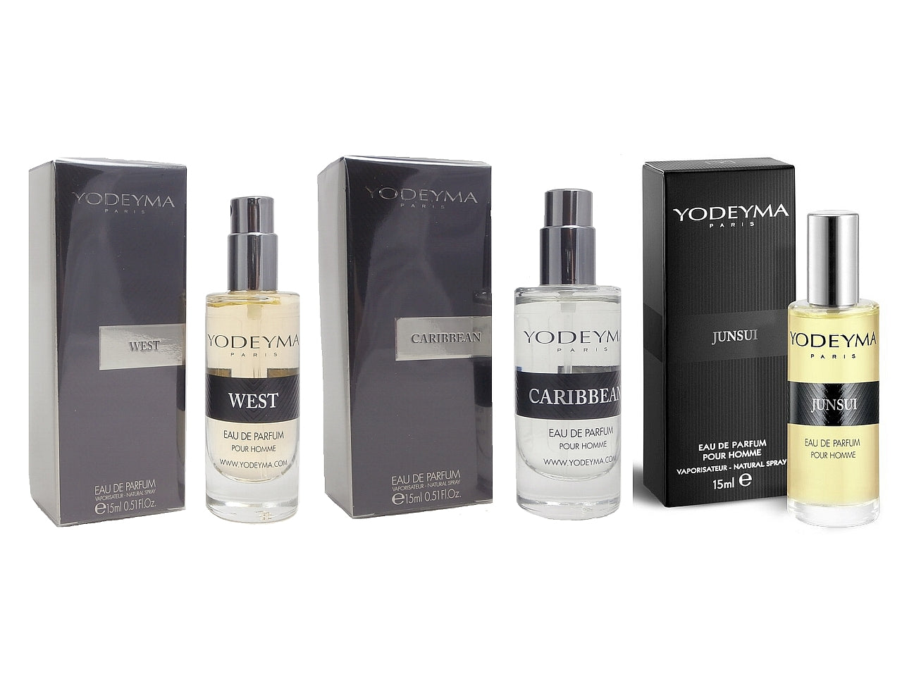 YODEYMA MEN 15ml CARIBBEAN + WEST + JUNSUI Brand Yodeyma