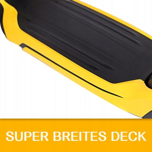 YOLEO Children's Scooter for 3-12 Years, yellow Brake yes