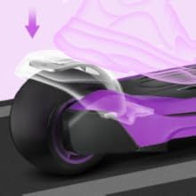 YOLEO Scooter for children aged 3-12 years, purple Brake yes
