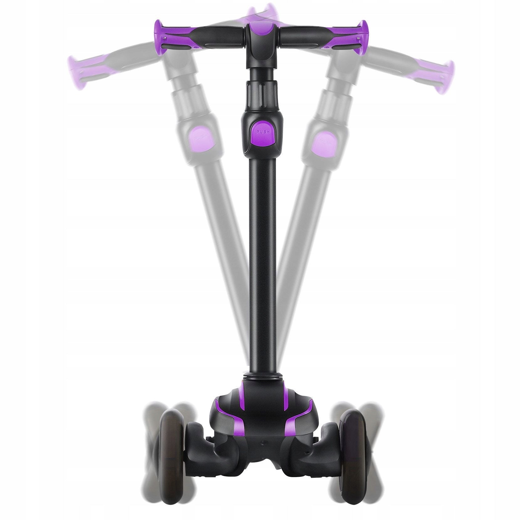YOLEO Scooter for children aged 3-12 years, purple Color purple