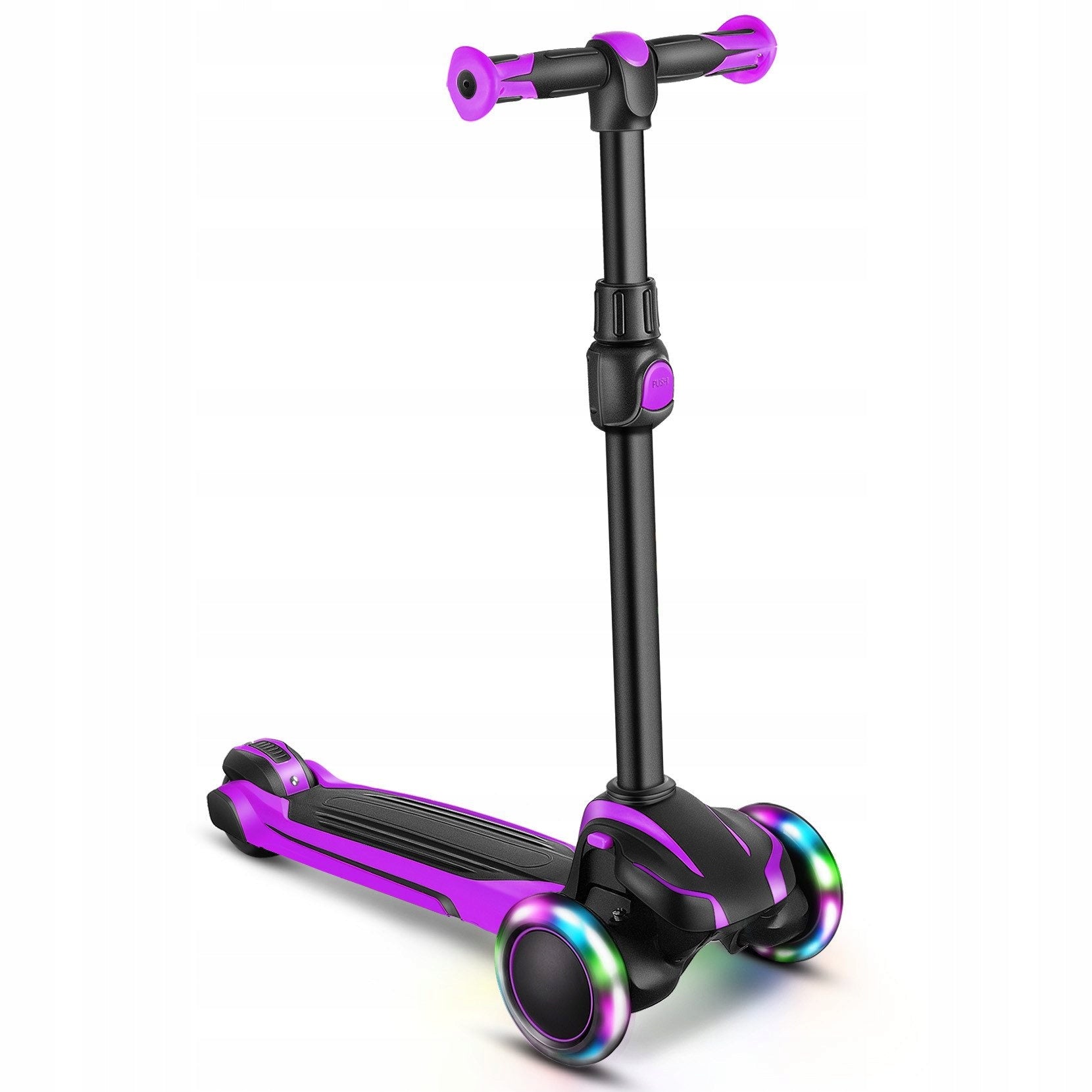 YOLEO Scooter for children aged 3-12 years, purple Number of wheels 3