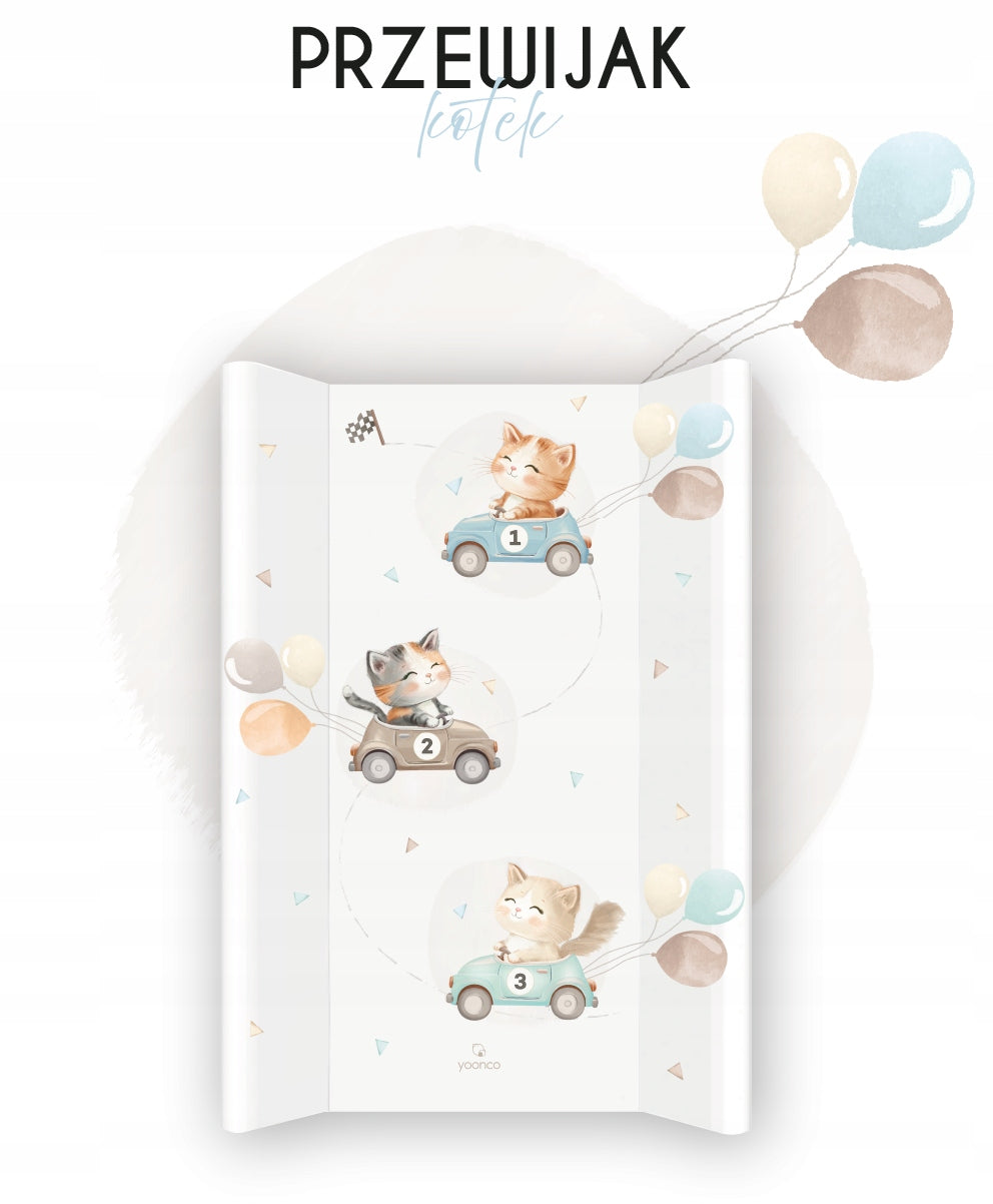 YOONCO STIFFENED CHANGING TABLE HARD FOR COT FURNITURE120x60CM CHEST OF DRAWERS Color white