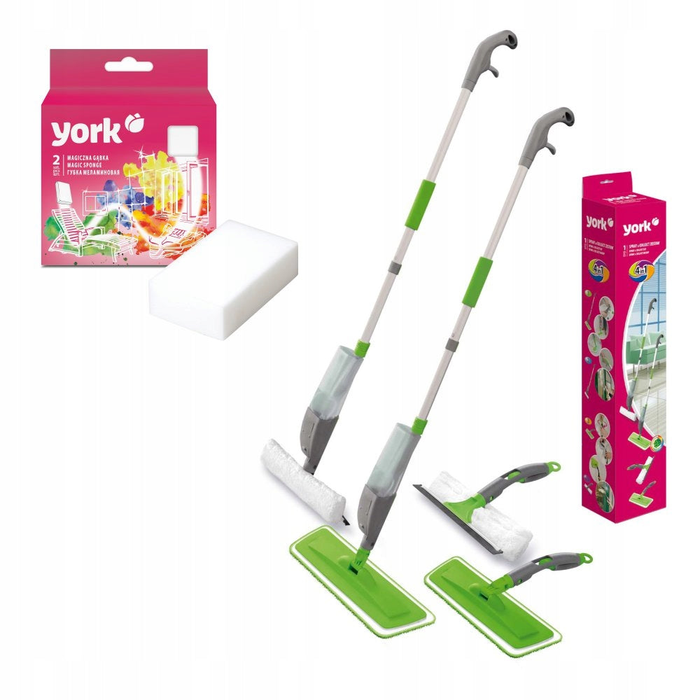 YORK MOP flat washer 4in1 SPRAYmop Sponges FREEBIE