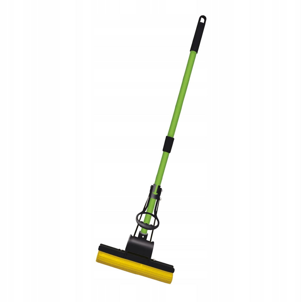 YORK Sponge Mop Yellow Telescopic Stick Squeezed Absorbent Mop with Sponge