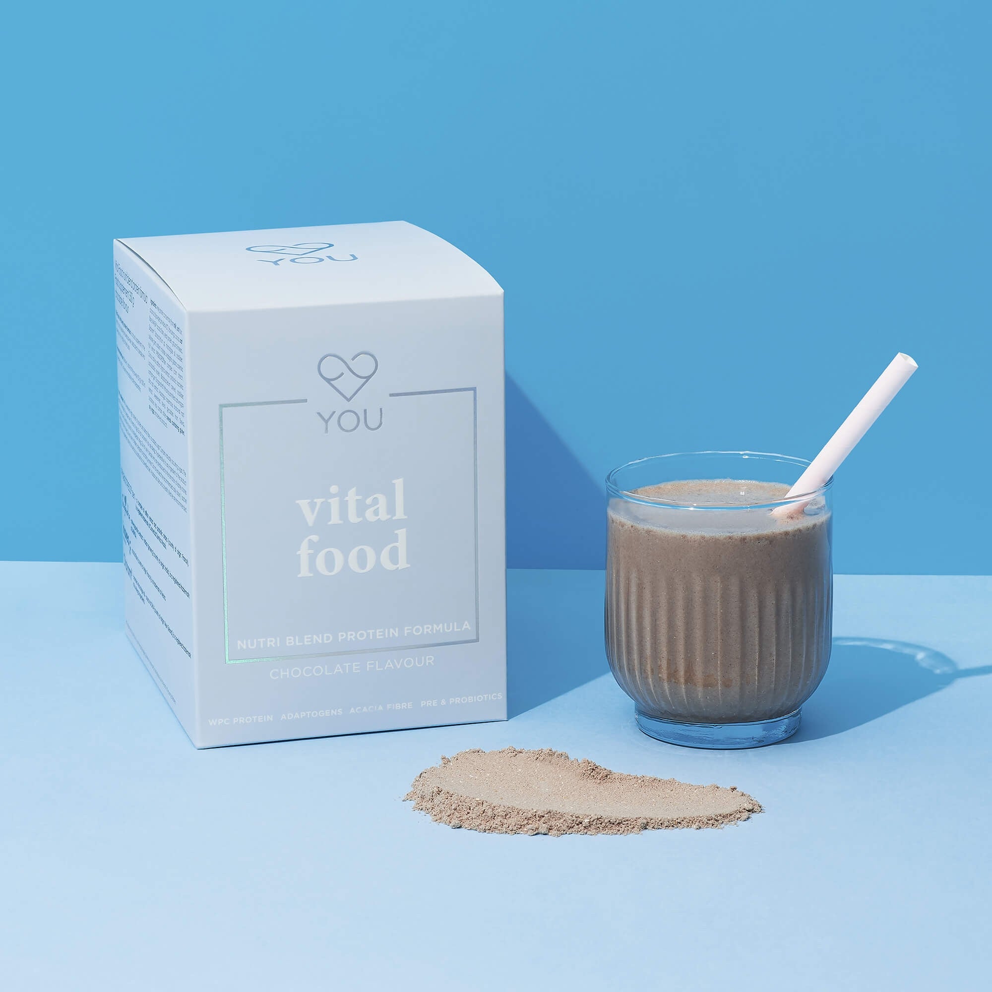 YOU VITAL FOOD Nutritional Protein – Chocolate 350 g Expiration date at least 1 year from the date of purchase