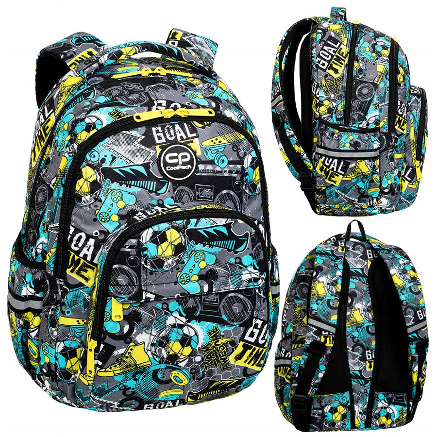 YOUTH BACKPACK CLASS 4-6 FOR BOY COOLPACK GOAL TIME