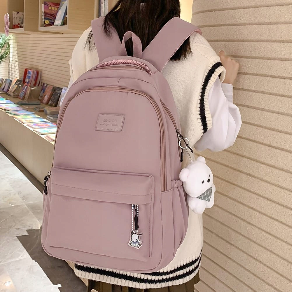 YOUTH BACKPACK LIGHT PINK SCHOOL KEYCHAIN BEAR Manufacturer code 130