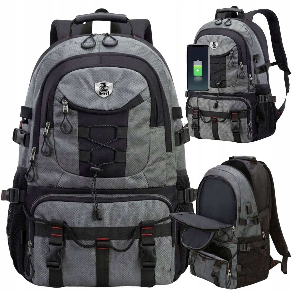 YOUTH CITY LAPTOP BACKPACK WATERPROOF ROOMY FOR WORK 40L