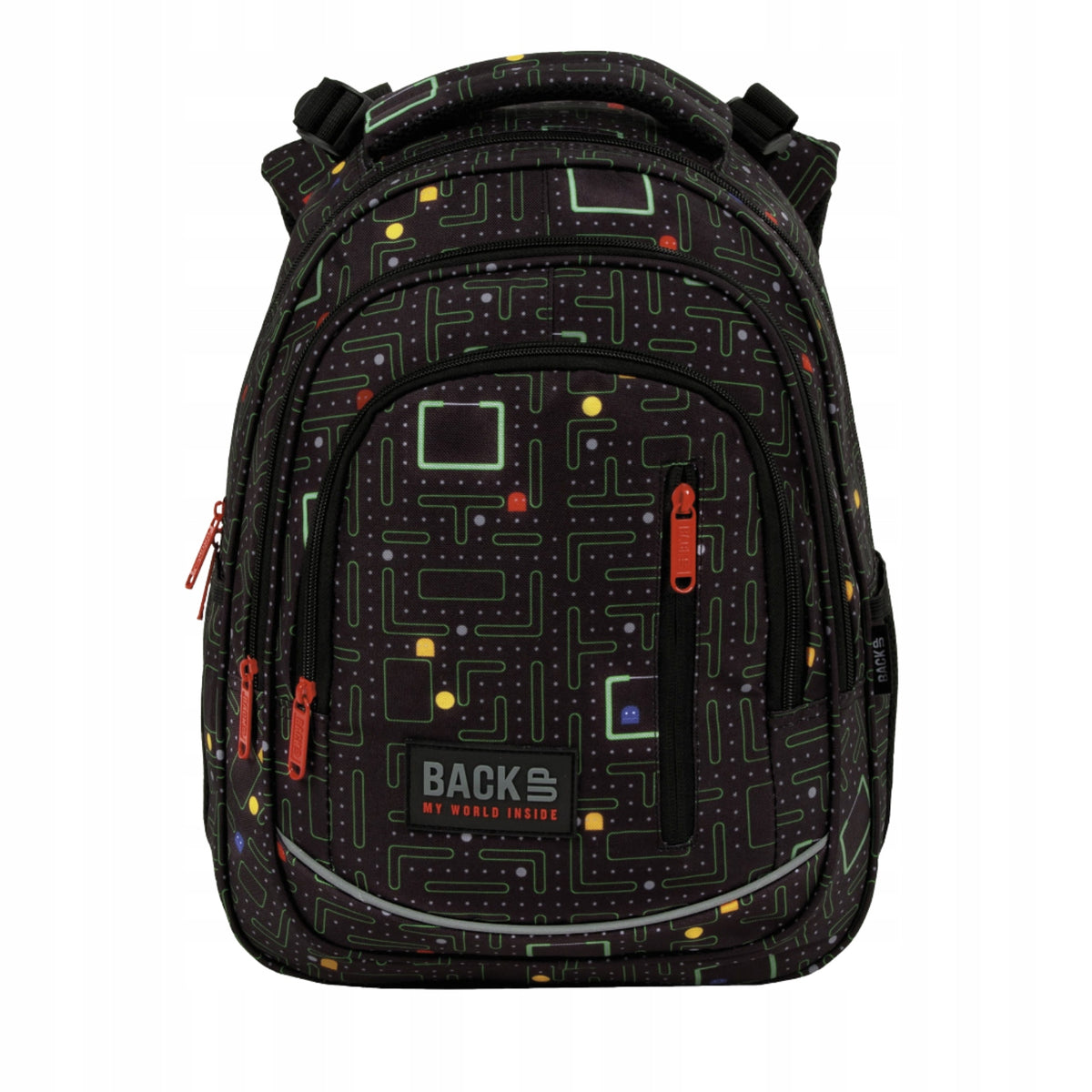 YOUTH SCHOOL BACKPACK FOR BOY MULTI-CHAMBER PACMAN 24L ROOMY Manufacturer code PN3618