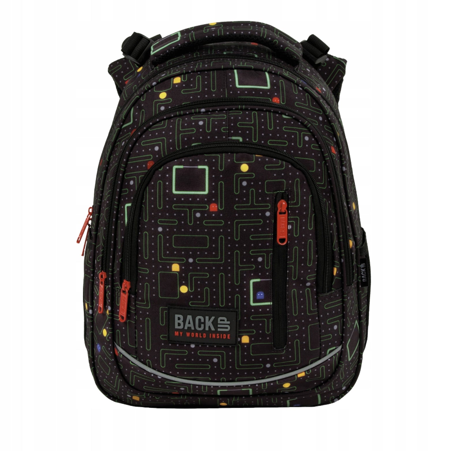 YOUTH SCHOOL BACKPACK FOR BOY MULTI-CHAMBER PACMAN 24L ROOMY Manufacturer code PN3618