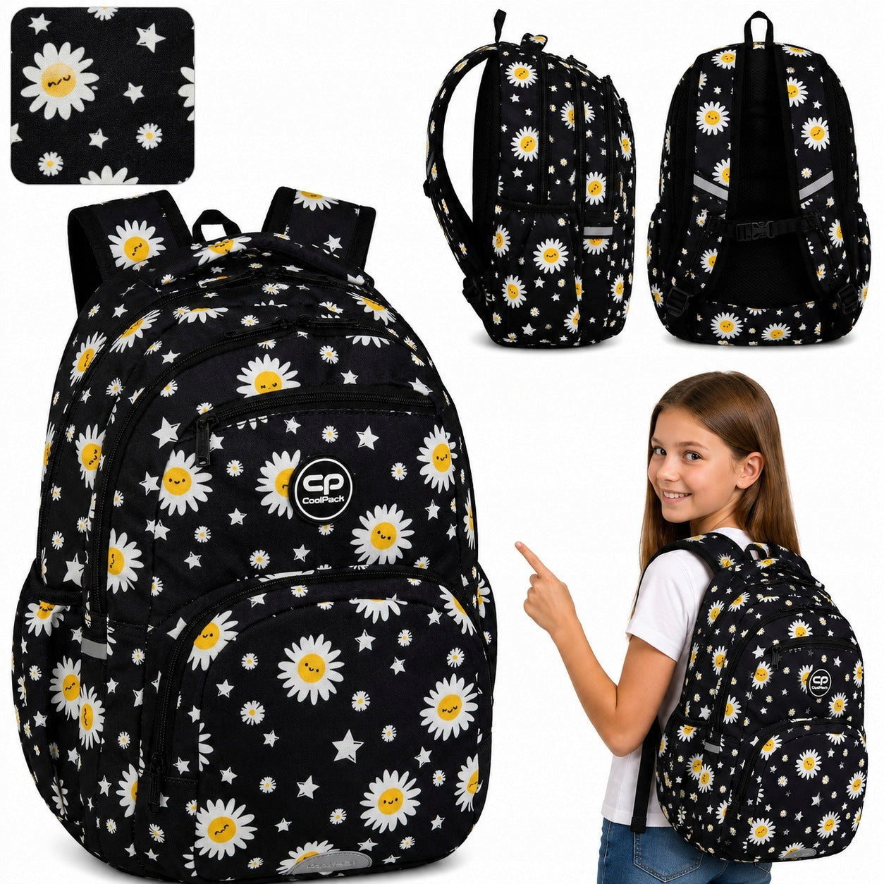 YOUTH SCHOOL BACKPACK FOR GIRLS 21L SATCHEL CLASS 1-3 COOLPACK