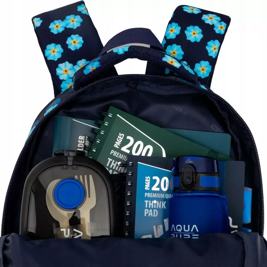 YOUTH SCHOOL BACKPACK FOR GIRLS WITH FLOWERS HEAD Brand Head
