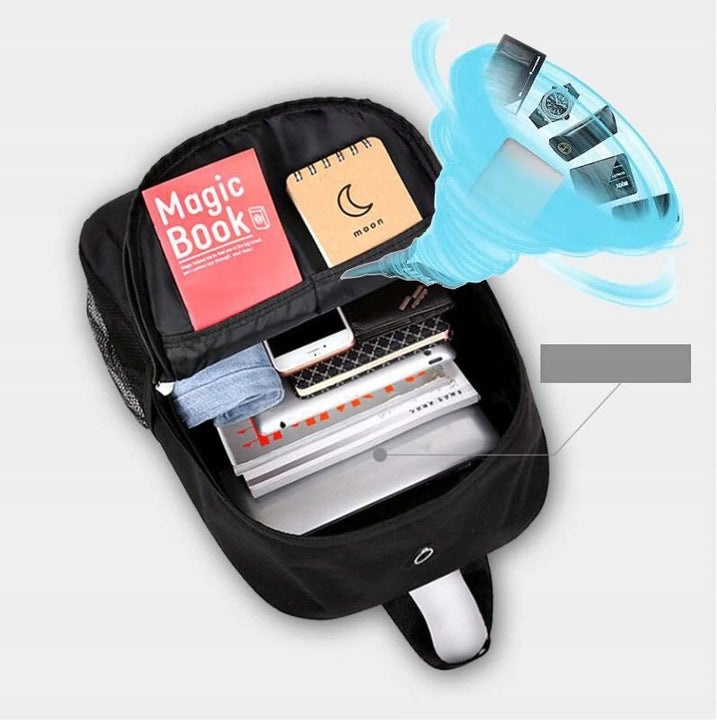 YOUTH SCHOOL BACKPACK GLOWING REFLECTIVE USB Type single compartment