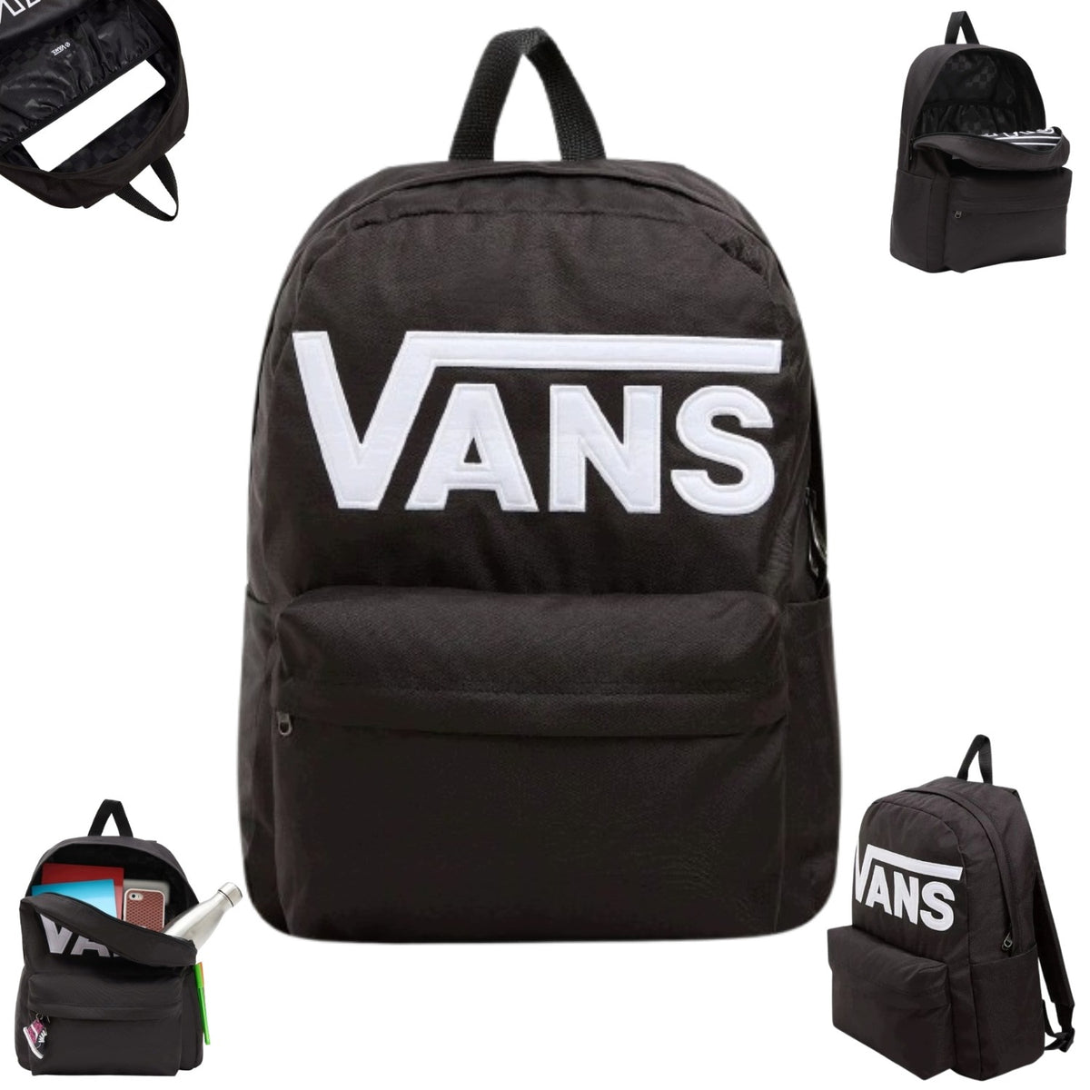 YOUTH SCHOOL BACKPACK VANS SINGLE COMPARTMENT COMFORTABLE ADJUSTABLE OLD SKOOL