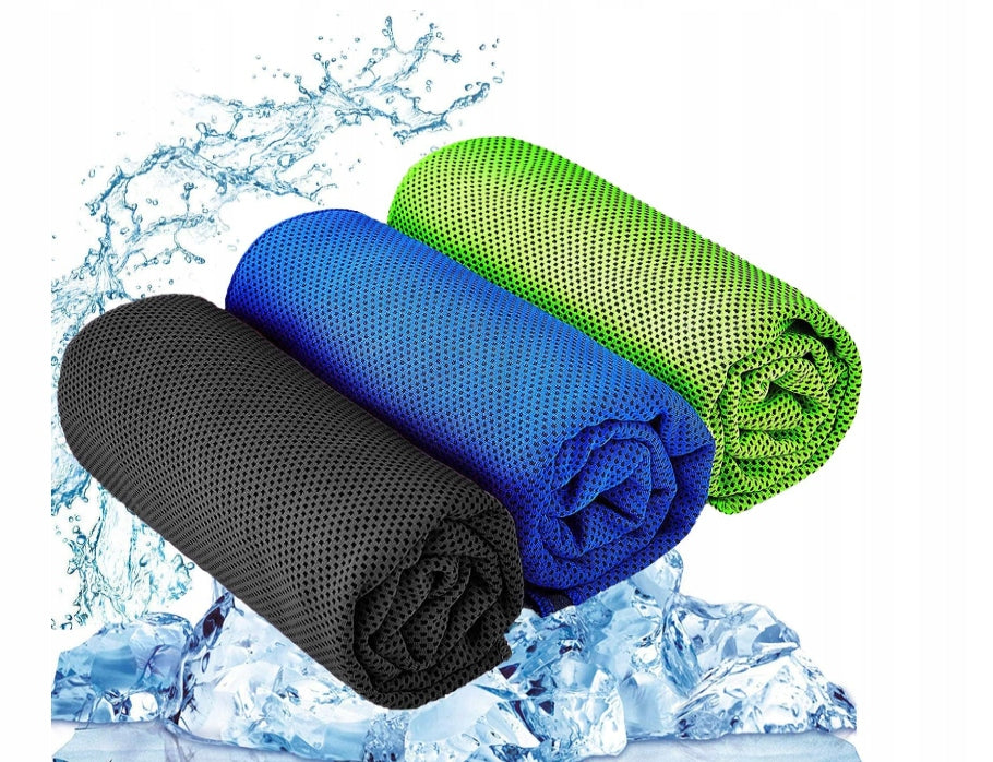 YQXCC 3 Pcs Microfiber Cooling Towel 120 x 30cm colors in description