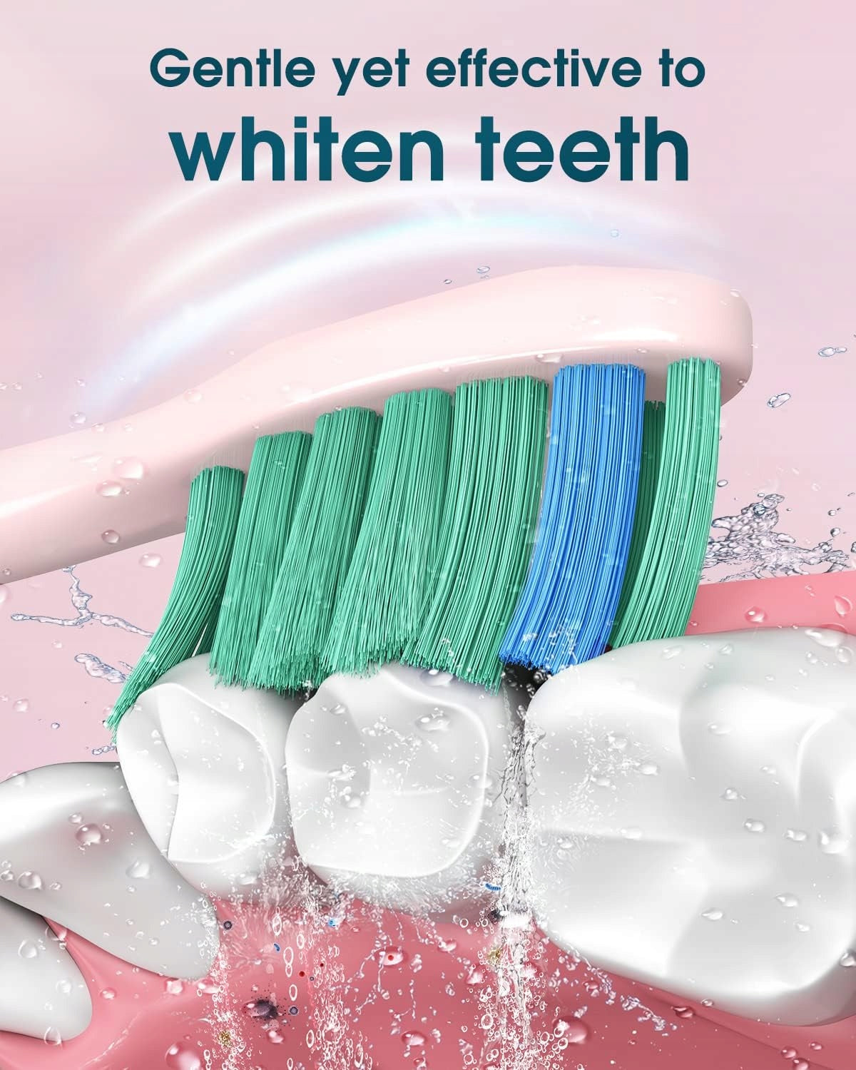 YTEATH Y01 Sonic Toothbrush Pink 5 Modes 5 Tips Timer Brand no brand